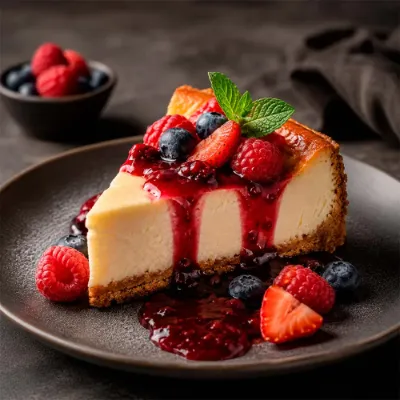 Cheesecake con frutos rojos